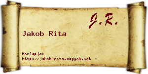 Jakob Rita névjegykártya